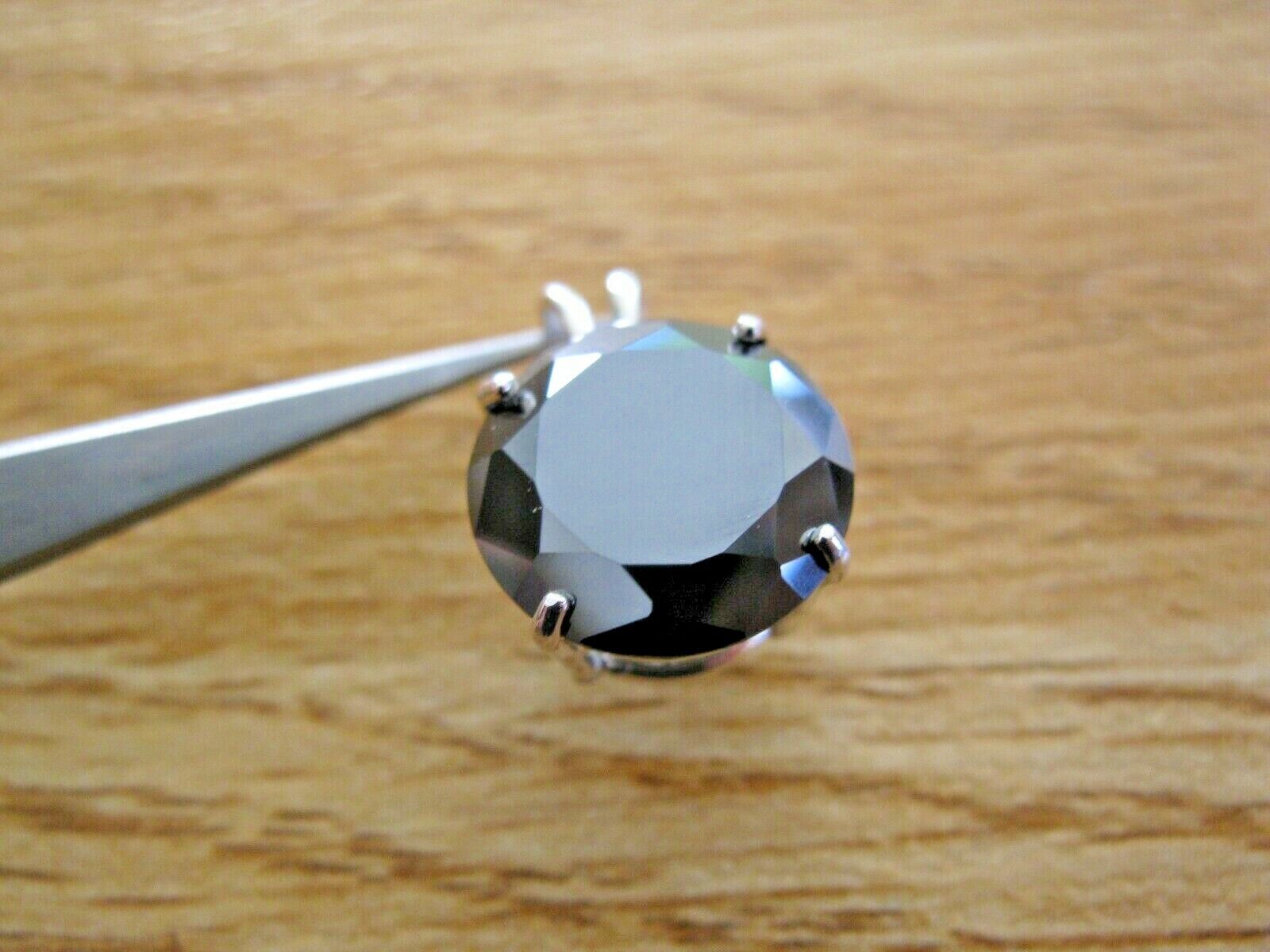 6.0ct 100% REAL NATURAL BLACK DIAMOND NECKLACE,CERTI FICATE,FREE DIAMOND TESTER