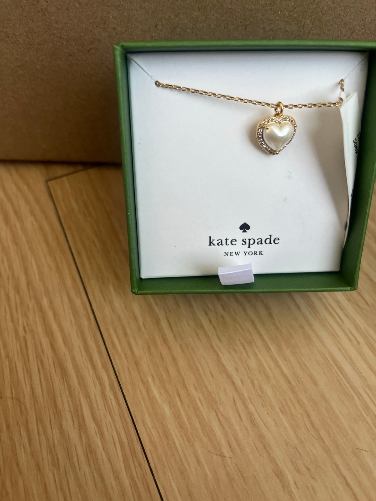 KATE SPADE heart necklace and earrings
