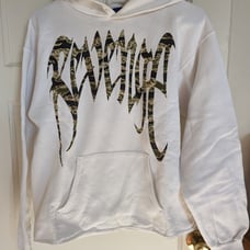 Revenge Men's White Hoodie Size Small
