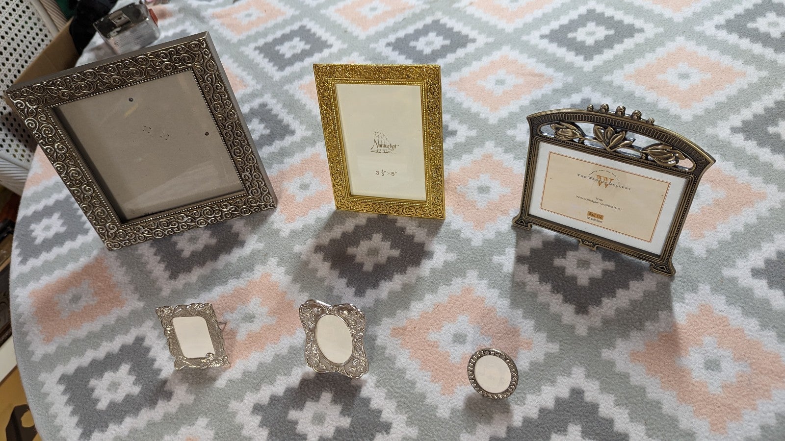 Small/ Miniature Home Decor Metallic Frames