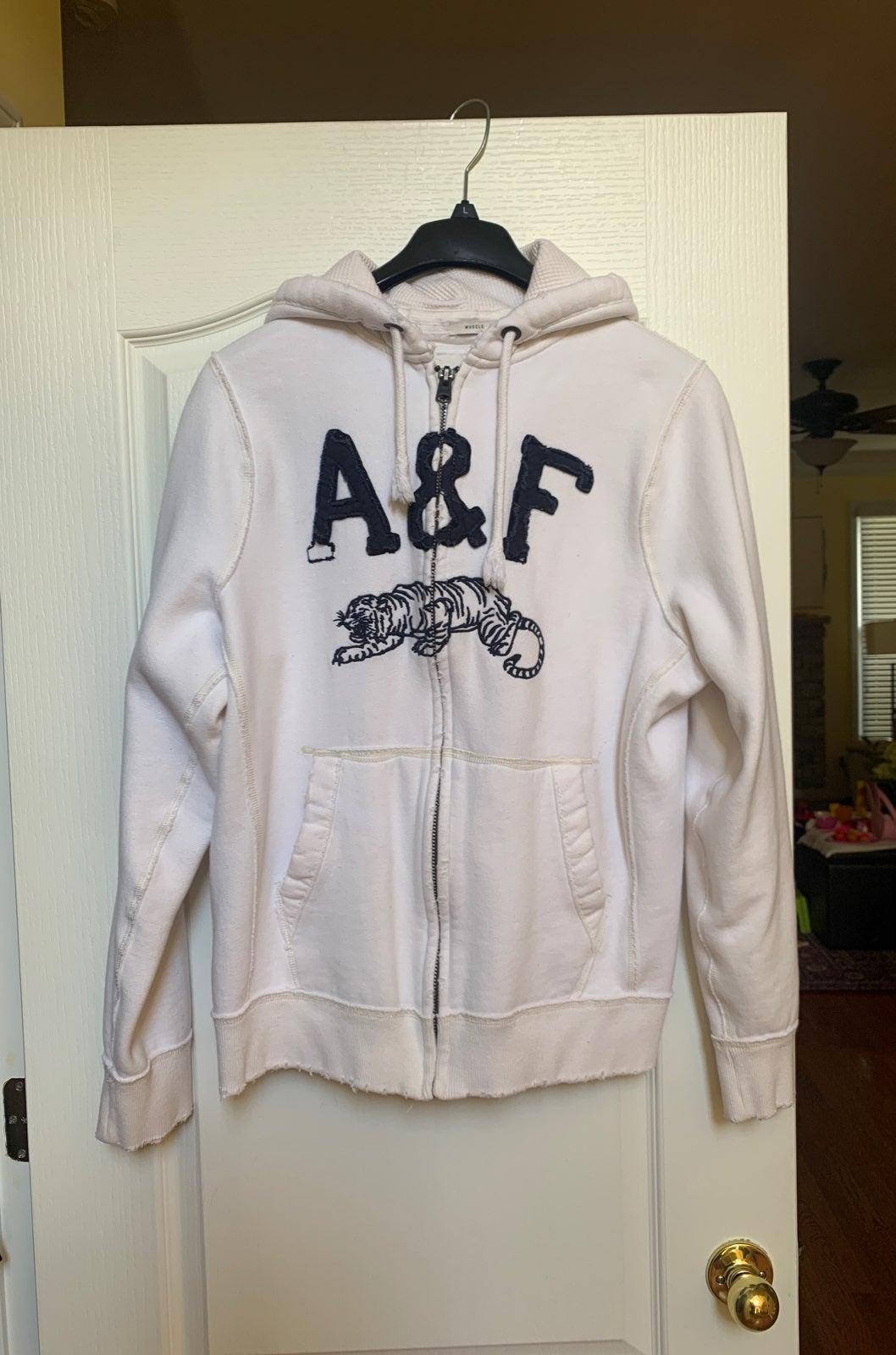 Used A&F Muscle Fleece Hoodie Men's XXL