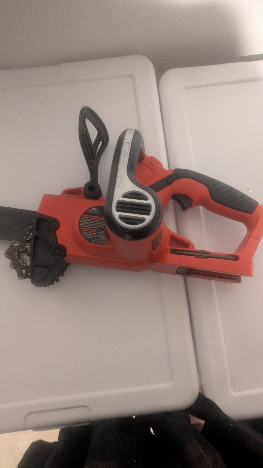 Black+Decker chainsaw no battery tool