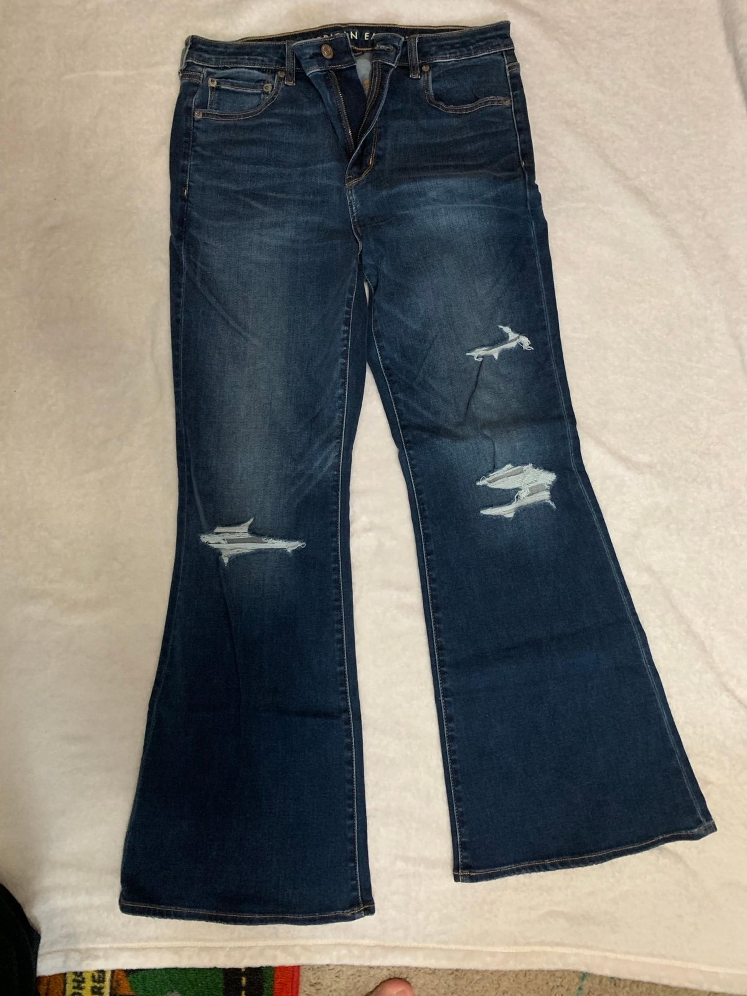 womens American Eagle jeans size 14 flare leg
