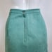 Vintage 70's Green Faux Suede Skirt
