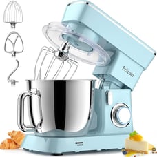 Peicual Stand Mixer, 5.5QT 380W 10+P Speed Tilt-Head Kitchen Electric Mixer