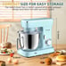 Peicual Stand Mixer, 5.5QT 380W 10+P Speed Tilt-Head Kitchen Electric Mixer