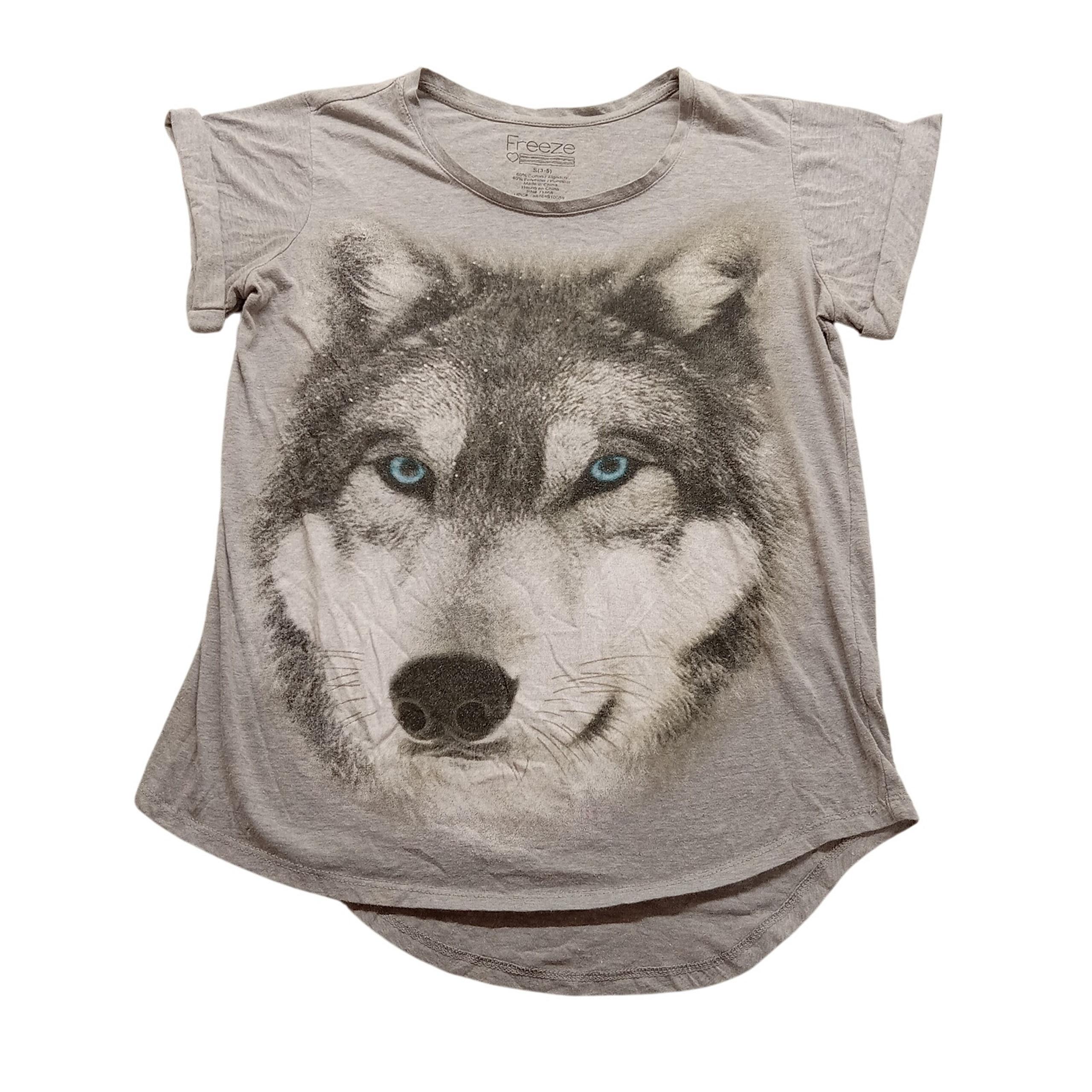 Freeze T-Shirt S Women's Cuff Sleeve Wolf Gray Pullover