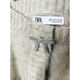 Zara Sage Light Green Knit Top With Rhinestone Buttons 9598/123 L - Gently Used