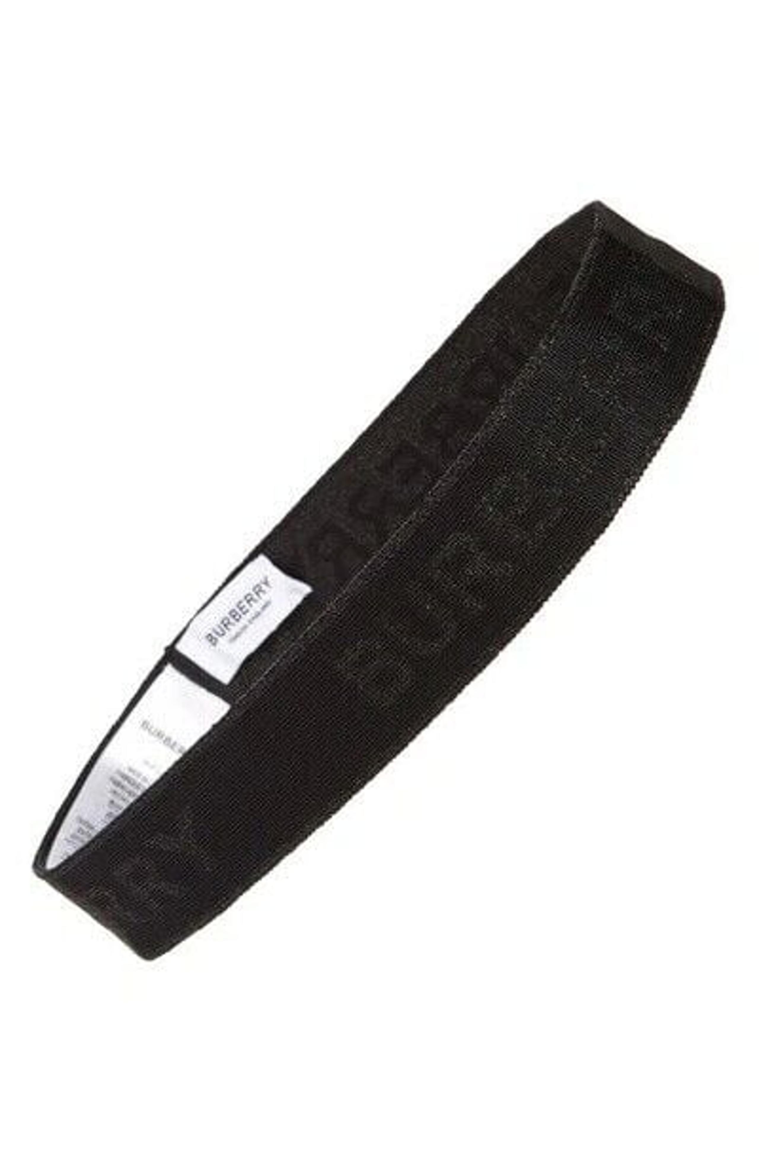 Burberry Logo Jacquard Headband Black Men Women Unisex NEW NWT