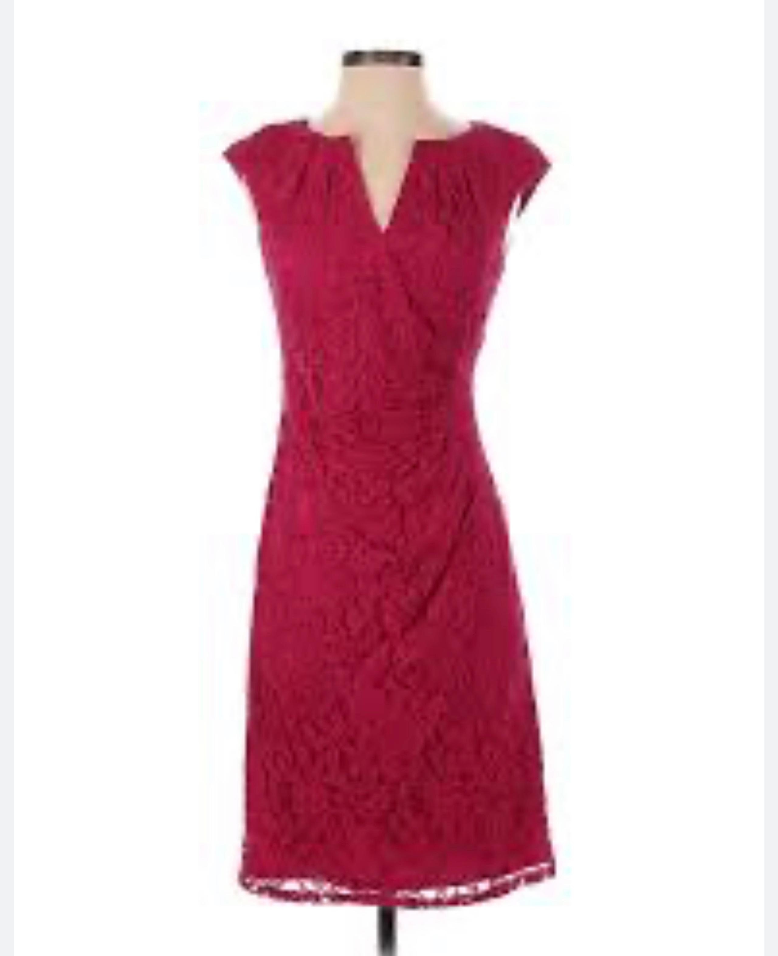 Black Saks Fifth Avenue NWT Pink Lace Dress Size 2