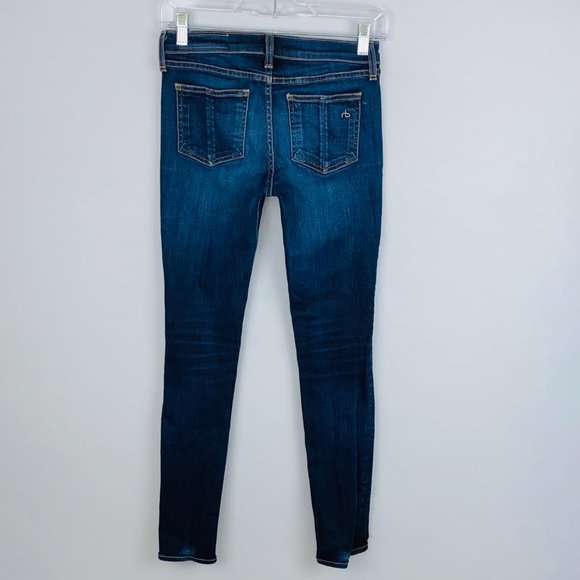 Rag & Bone Dark Wash Skinny Jeans in Kensington 26