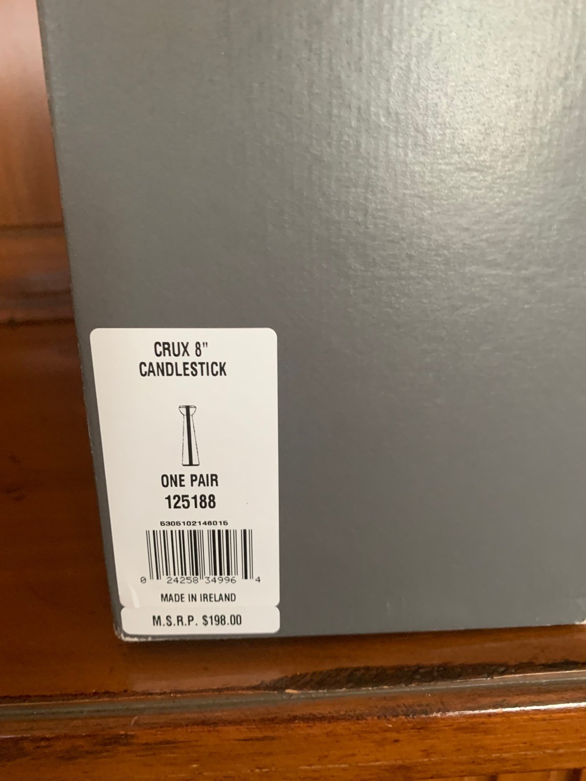 Waterford CRUX 8” Candlestick Pair