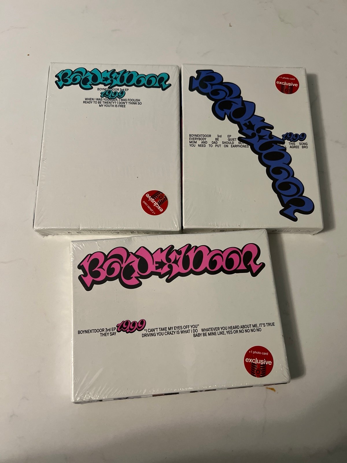 BoyNextDoor 19.99 ALL 3 versions target exclusive Album Set