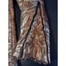 Metallic Rose Gold Pink Black Fur Hooded Women Small Ski Suit Snowsuit Boarding