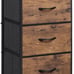 Dresser with 3 Drawers, Fabric Nightstand, Organizer Storage Dresser