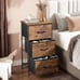 Dresser with 3 Drawers, Fabric Nightstand, Organizer Storage Dresser