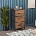 Dresser with 3 Drawers, Fabric Nightstand, Organizer Storage Dresser