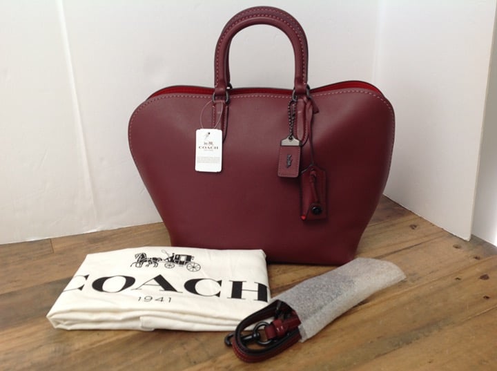 Coach 1941 Dakotah 22 (59132) Bordeaux Glovetanned Leather Satchel Bag