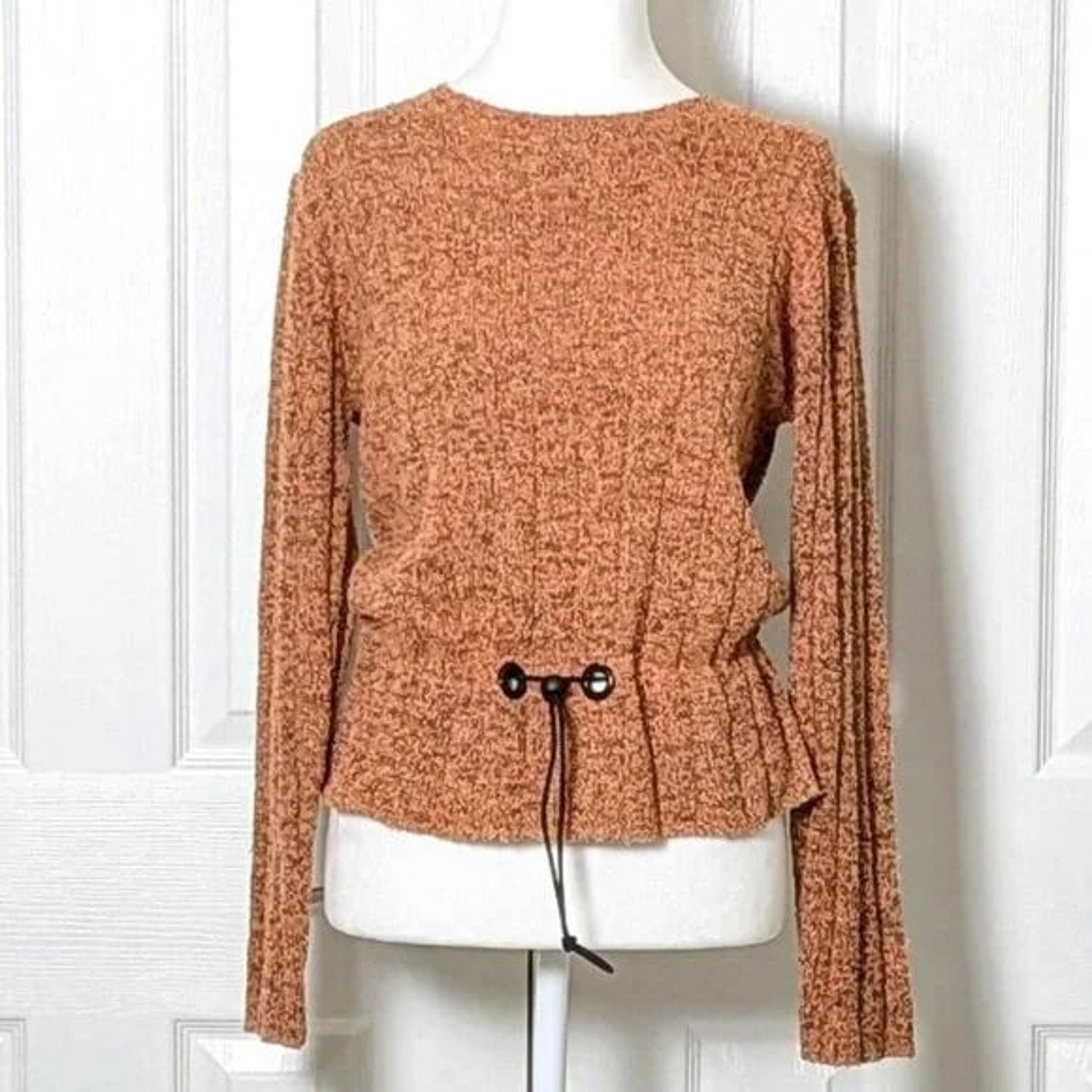 NORTHERN ISLES Vintage Women's Silk Blend Sweater Size S Brown