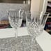 Waterford Kelsey Pattern Wine Glasses 8.5” Tall 4 Piece Set Vintage Stemware