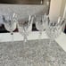 Waterford Kelsey Pattern Wine Glasses 8.5” Tall 4 Piece Set Vintage Stemware
