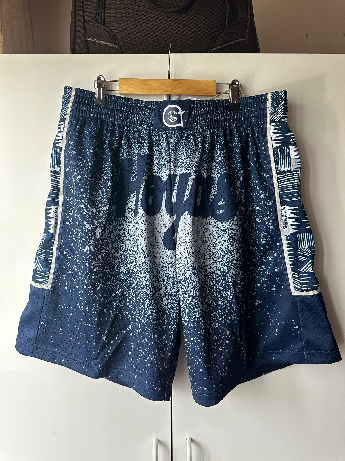 Mitchell & Ness Georgetown Hoyas Retake Gradient Swingman Shorts Size XL