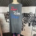 Torrid Plus 6 Heather Gray Lace-Up V- Neck Cocktail Statement Cotton Tank Top