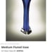 Jonathan Winfisky Art Glass Trumpet Vase Cobalt Blue 1995 SIGNED 10 In VINTAGE