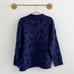 Kate Spade Leopard Blue Alpaca Wool Sweater