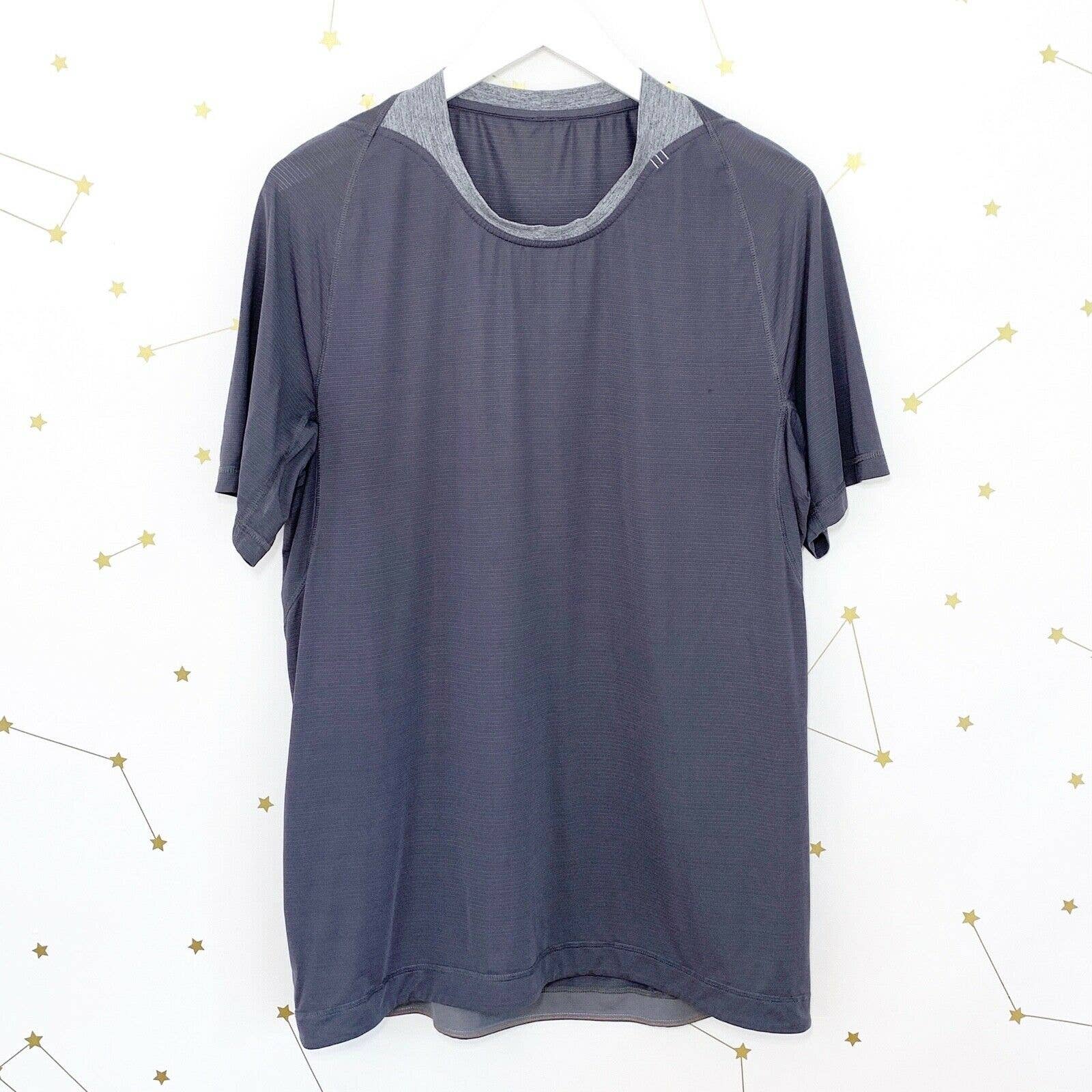 Lululemon Gray Metal Vent Tech Short Sleeve Tee