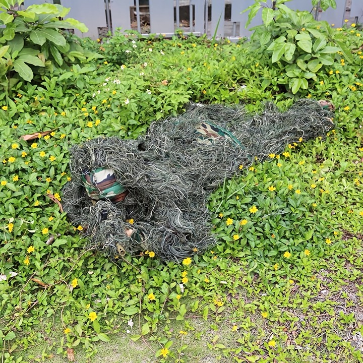 Ghillie Suits Kit 6-in-1 Camo 3D Woodland Camouflage saef33