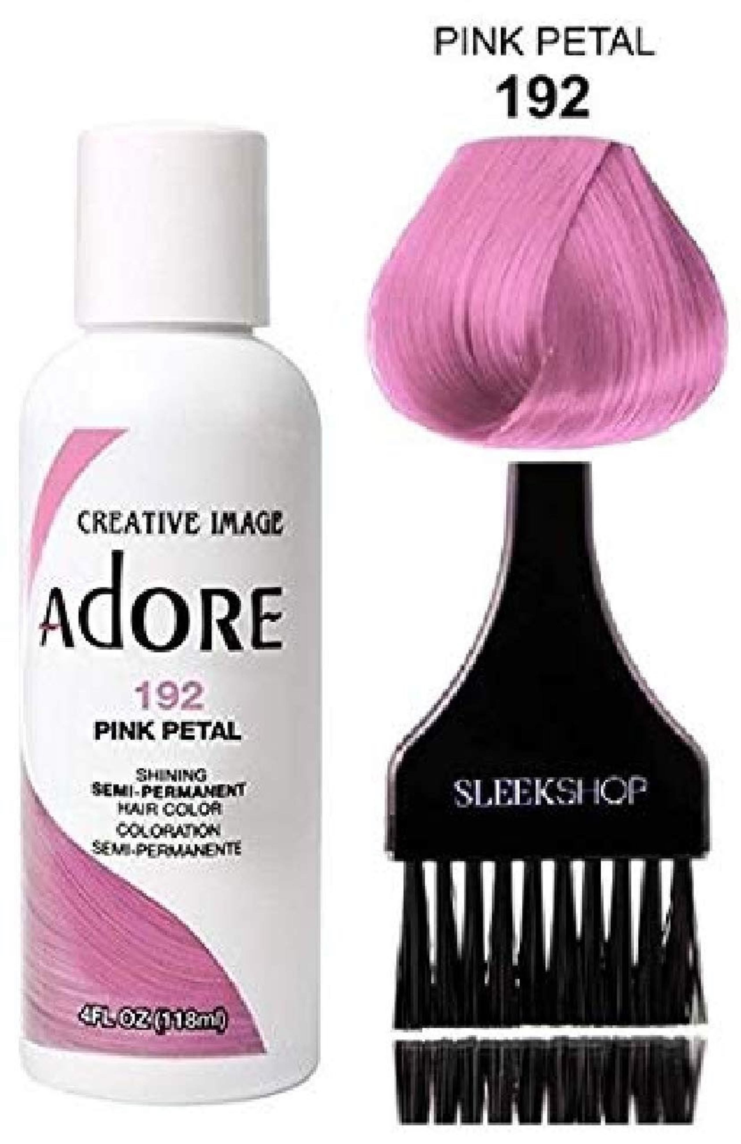 pink petal semi permanent hair dye - Adore