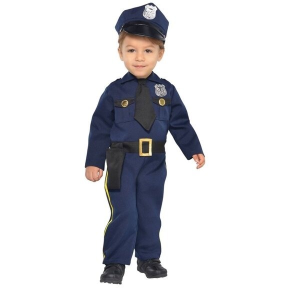 Cop Recruit Police Officer Infant Child 6-12 Months Halloween Dress Up Costume