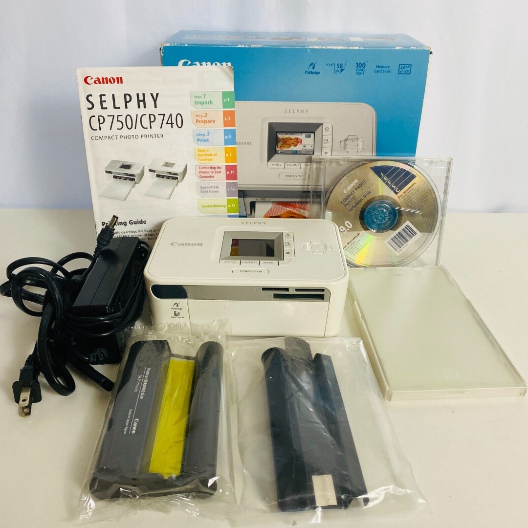 Canon SELPHY CP740 Compact Digital Photo Printer with postcard photo paper