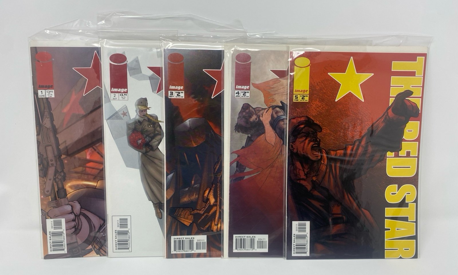 The Red Star complete set #1-9. NM 2000 image