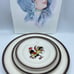 Vintage 50's Metlox Poppytrail Red Rooster 3 Pc. Set Salad Plate Dinnerware
