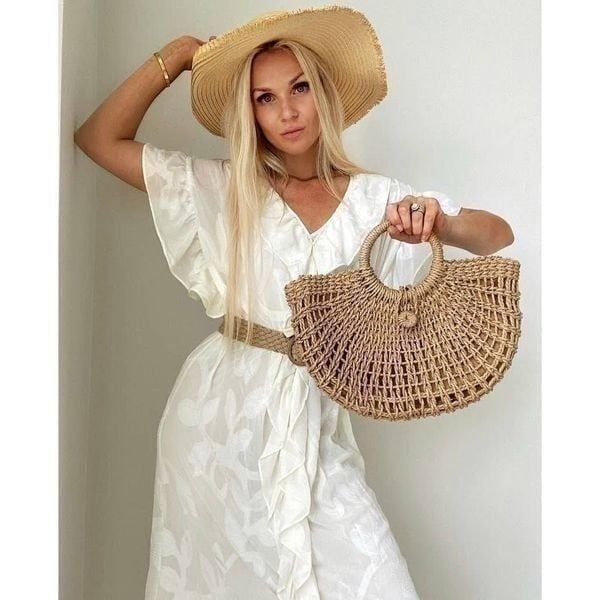 Airy Kaftan Flounced Dress H&M