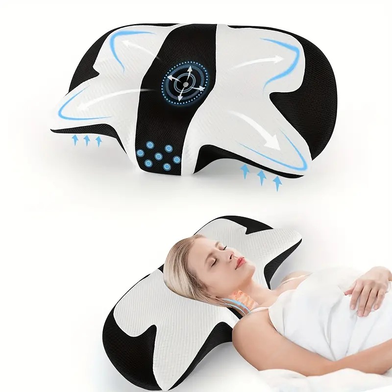 1pc Cervical Pillow, Memory Foam Deep Sleep Bed Pillow