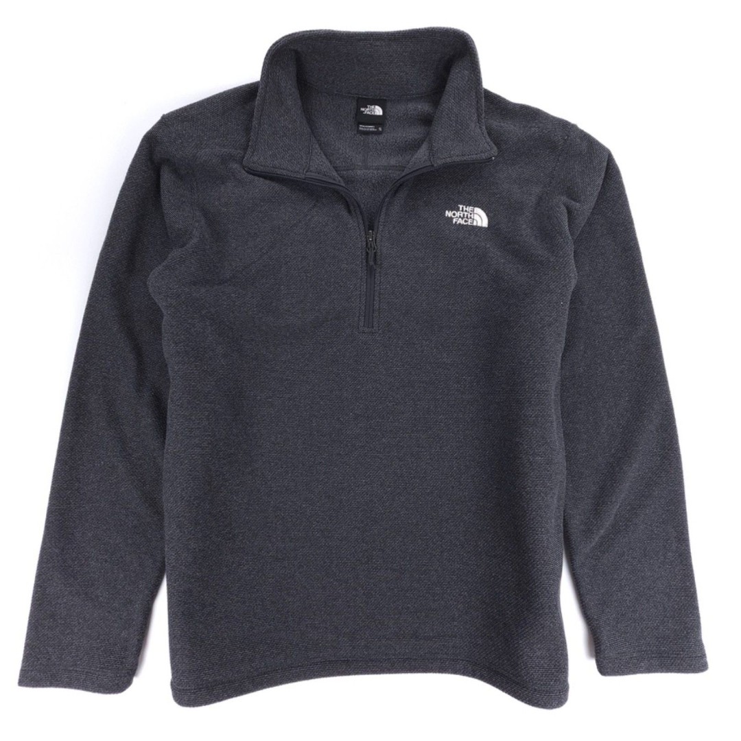NEW North Face Textured Cap Rock 1/4 Zip Fleece Jacket Gorpcore XL ASPHALT GREY