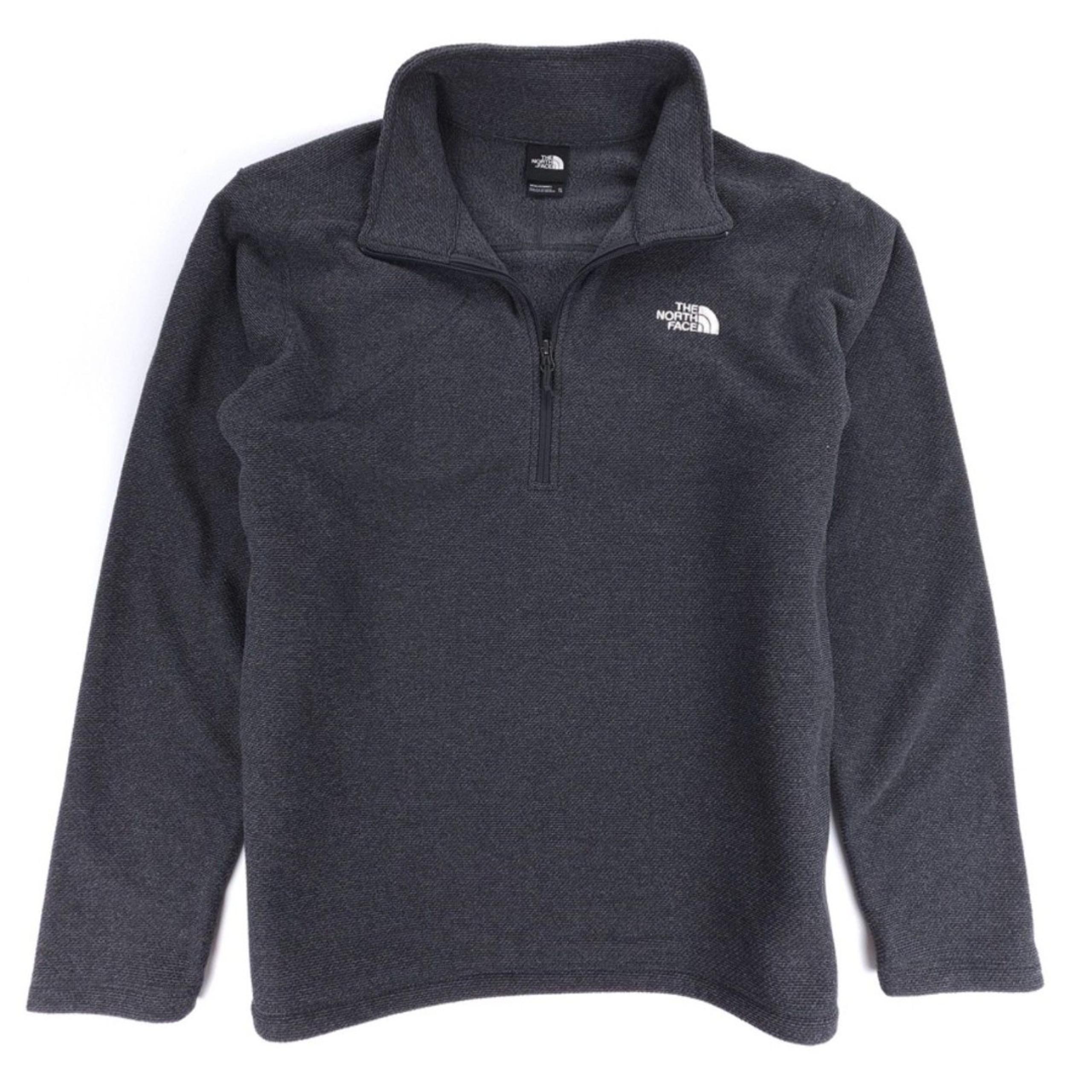NEW North Face Textured Cap Rock 1/4 Zip Fleece Jacket Gorpcore XL ASPHALT GREY