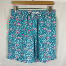 Chubbies Stretch 7 The Domingos Are For Flamingos Swim Trunk Large *SEE PHOTOS*