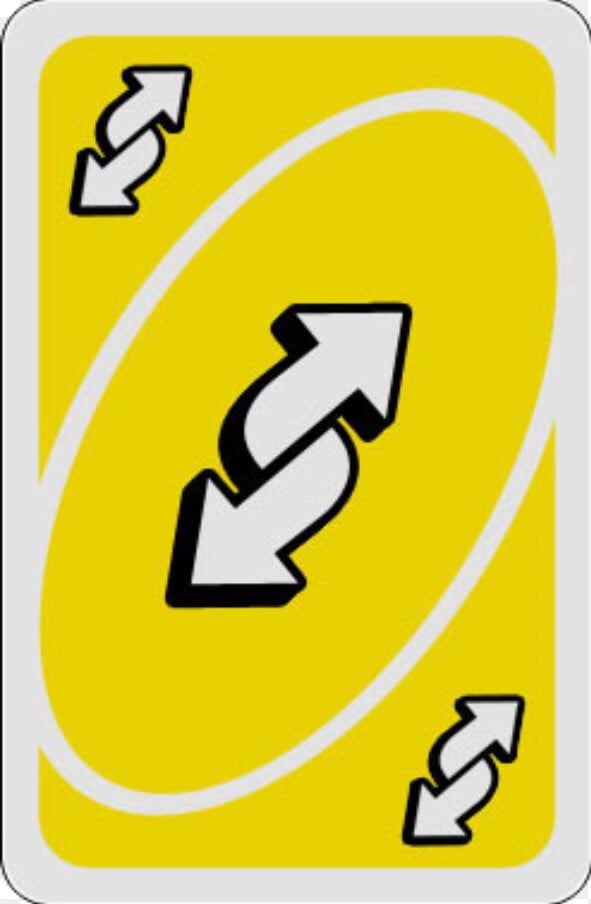 A UNO reverse card