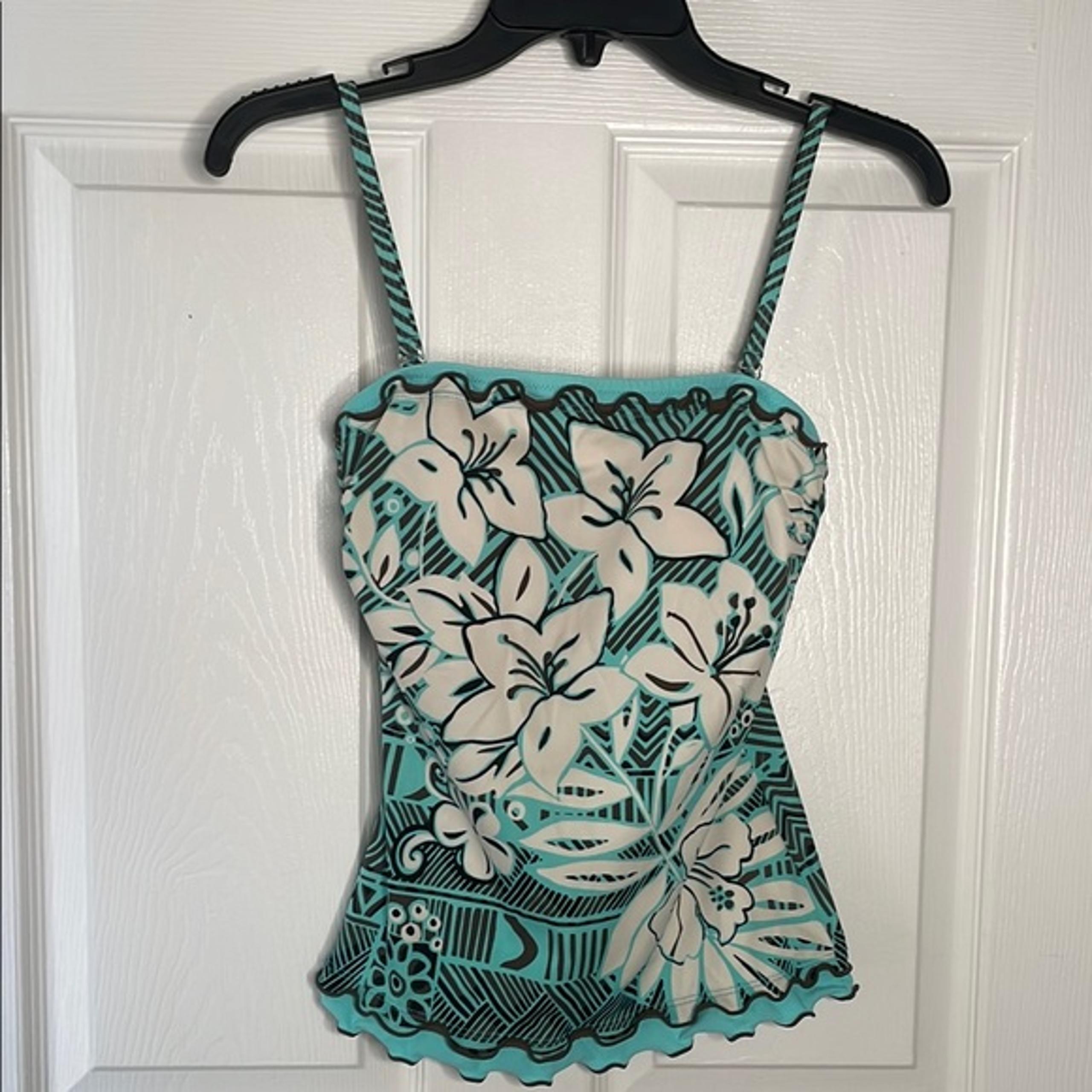 Profile by gottex floral tankini top Y2K