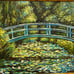 Monet's Japanese footbridge by M.Ensor