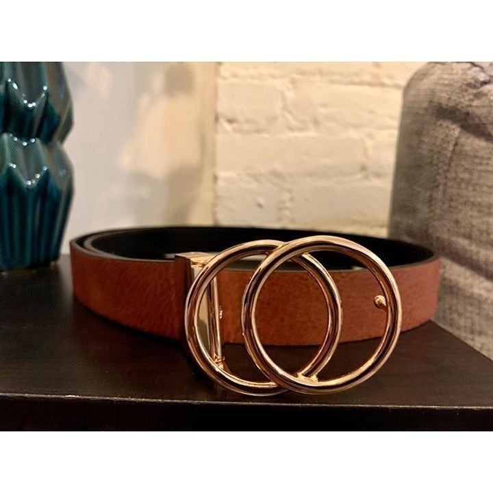 Women Leather Belt Reversible Belt Leather Waist Belt for Jeans Dress