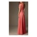 Mori Lee Madeline Gardner 124 Lace Chiffon Bridesmaid Prom Dress Women 12 NWT