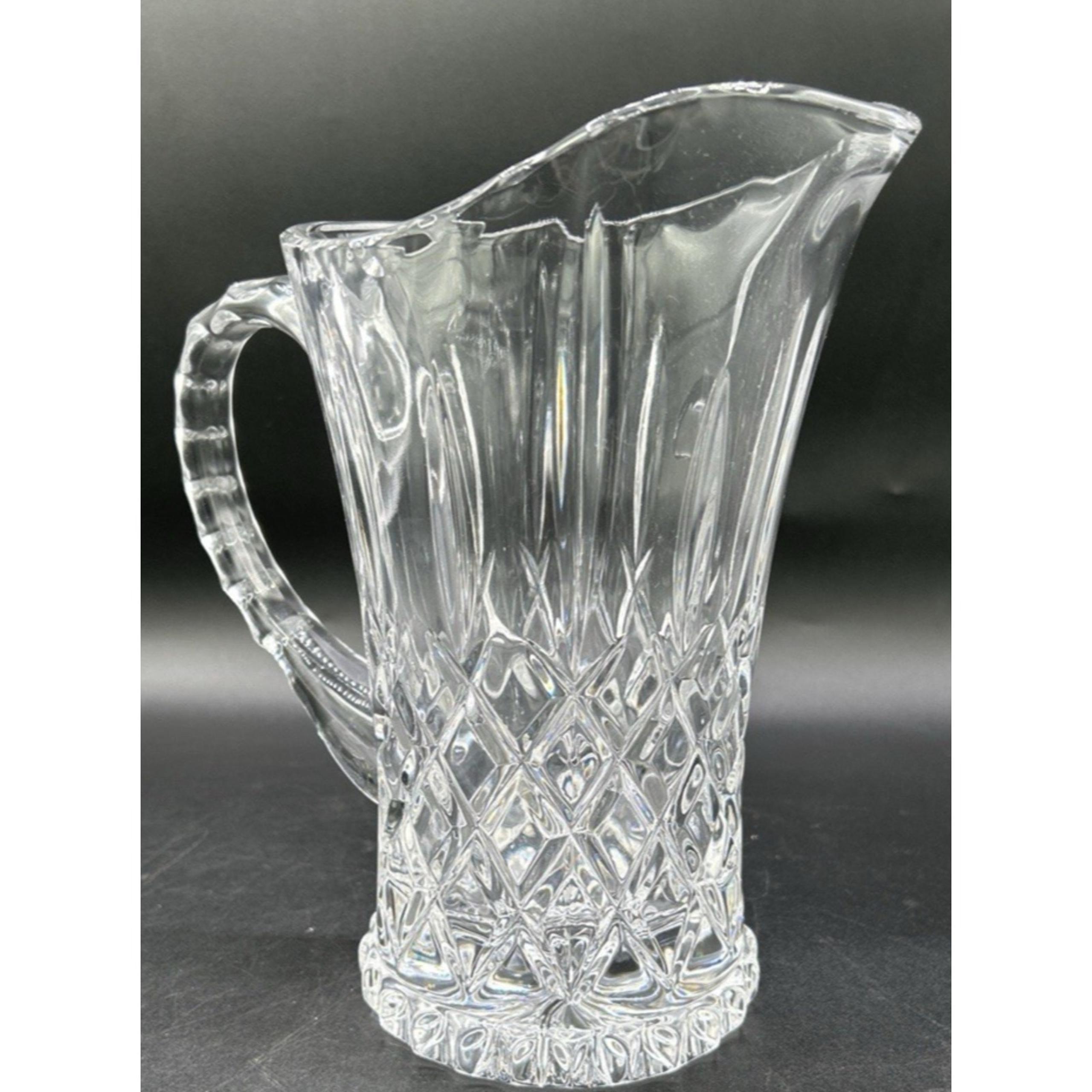 Vtg. Gorham Lead Crystal King Edward 28 Oz Pitcher Barware