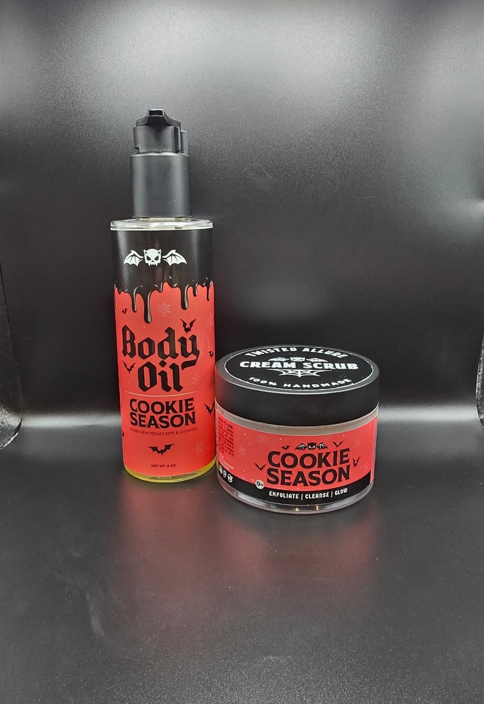 Twisted Allure Cookie Season LUXURY LINE Body Oil & Cream Scrub BUNDLE
