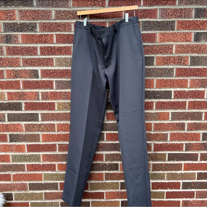 IZOD Gray Performance Flat Front Athletic Pants