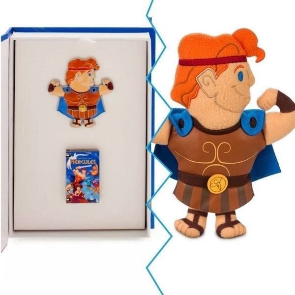 NEW Hercules Movie 2 VHS Pins & Plush Set VHS CLAMSHELL Cases Disney SHIPS NOW!